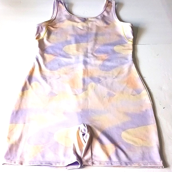 CAT&JACK Multi-Colored Pull-On Biketard Keyhole Cut-Out Back Size XL 14 - Picture 3 of 12